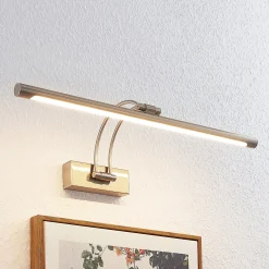 Lucande LED kuvavalaisin Dimitrij, nikkeli, metalli, 54cm