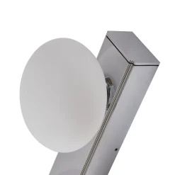 Lucande LED-kylpyhuoneen seinävalaisin Myrra, kromi, lasi, 60 cm, IP44