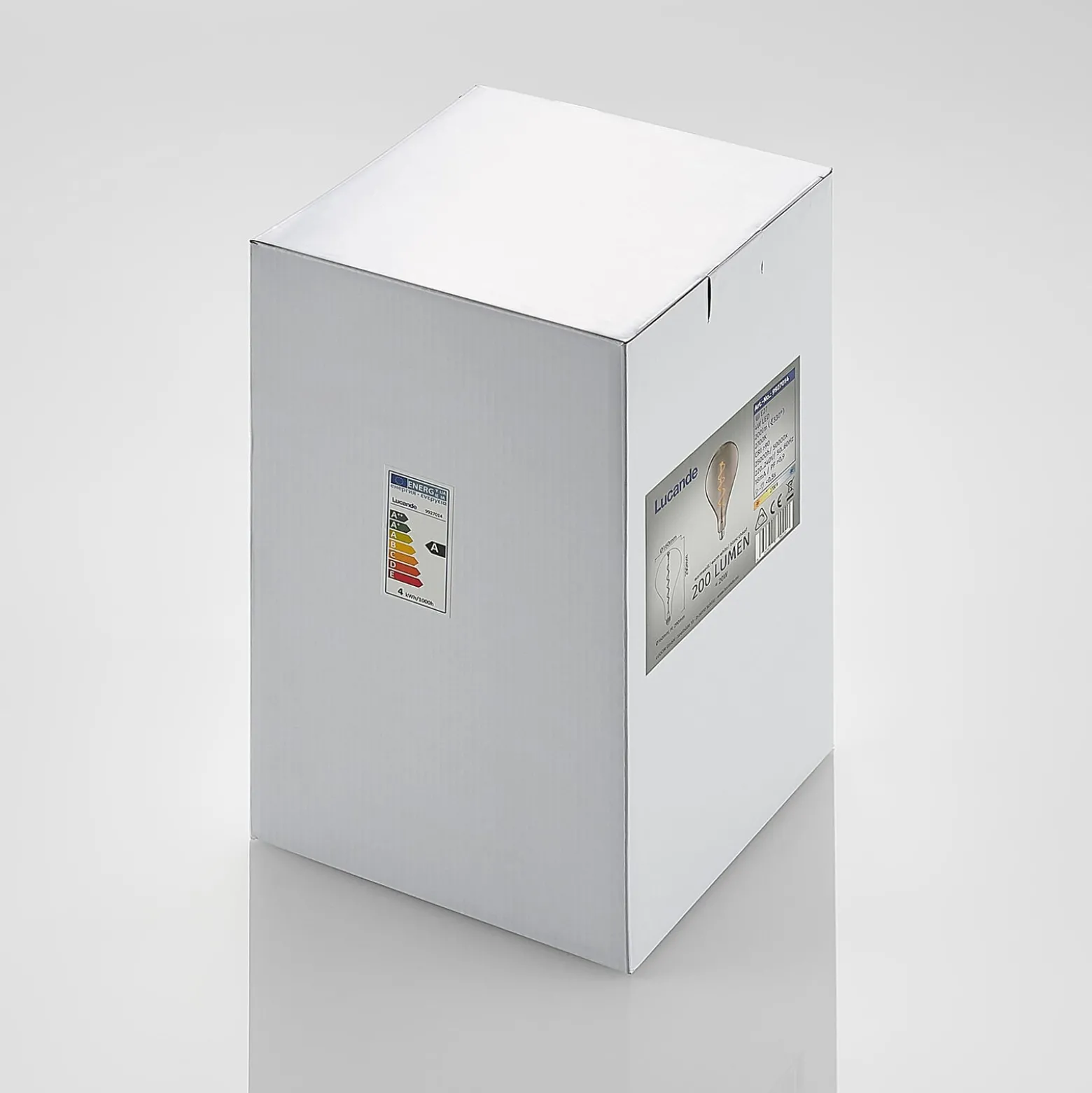 Lucande LED-lamppu E27 A160 4W 1800K himmennettävä savu