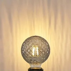 Lucande LED-lamppu E27 G95 4 W 1 800 K himmennettävä, savu