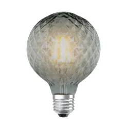 Lucande LED-lamppu E27 G95 4 W 1 800 K himmennettävä, savu