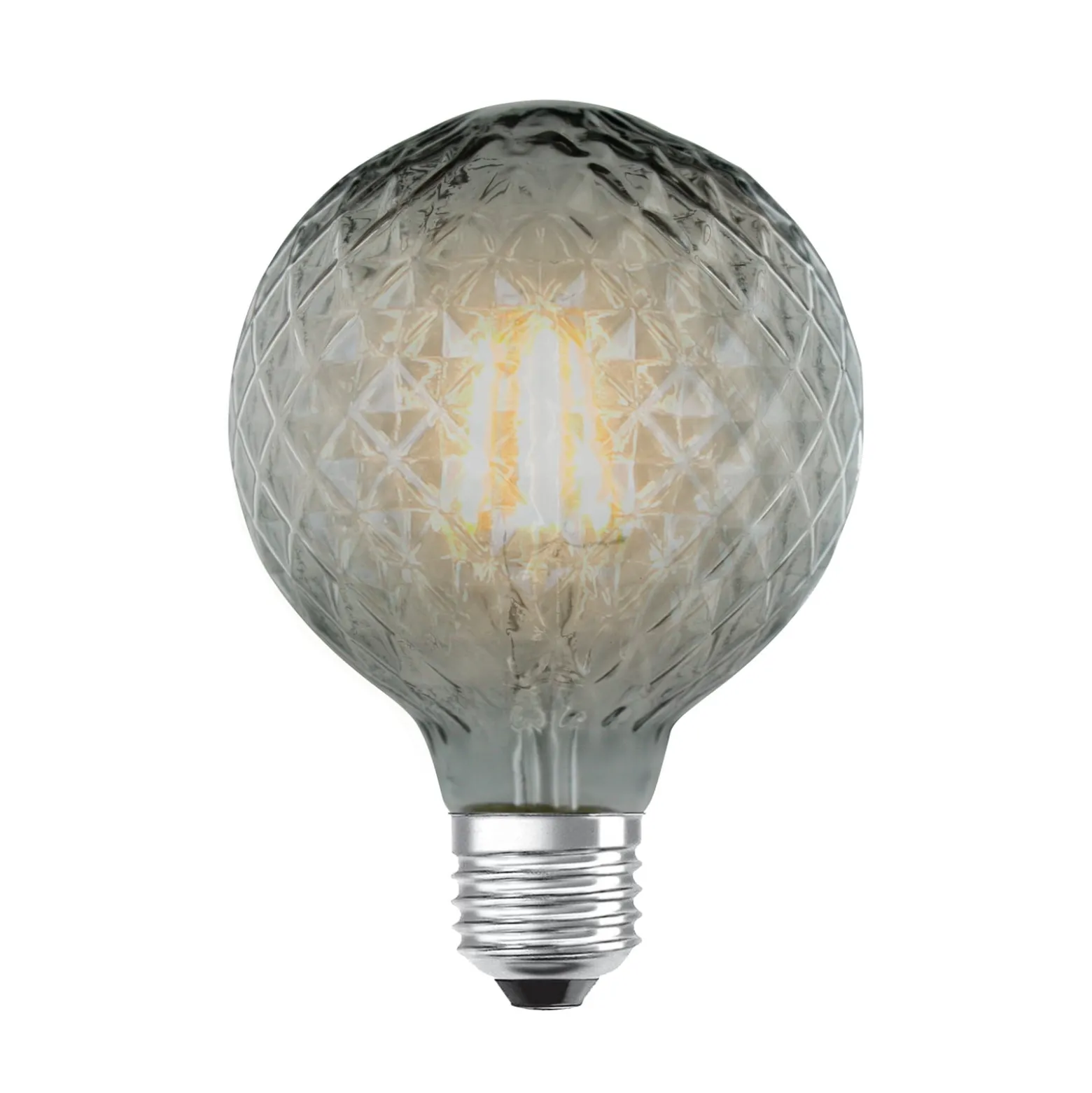 Lucande LED-lamppu E27 G95 4 W 1 800 K himmennettävä, savu