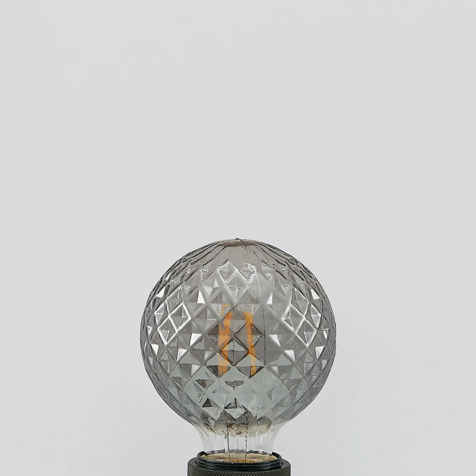 Lucande LED-lamppu E27 G95 4 W 1 800 K himmennettävä, savu