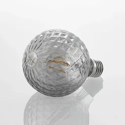Lucande LED-lamppu E27 G95 4 W 1 800 K himmennettävä, savu