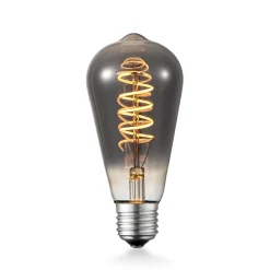 Lucande LED-lamppu E27 ST64 4 W titaani 1 800 K himmennettävä