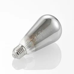 Lucande LED-lamppu E27 ST64 4 W titaani 1 800 K himmennettävä