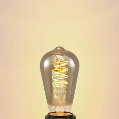 Lucande LED-lamppu E27 ST64 4 W titaani 1 800 K himmennettävä