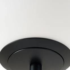 Lucande LED-lattiavalaisin Darrow, musta/opaalinen, lasi, himmennettävä