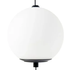 Lucande LED-lattiavalaisin Darrow, musta/opaalinen, lasi, himmennettävä