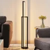 Lucande LED-lattiavalaisin Hylda, 123 cm, musta, alumiinia