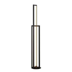 Lucande LED-lattiavalaisin Hylda, 123 cm, musta, alumiinia