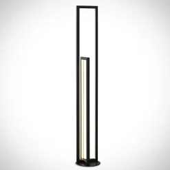 Lucande LED-lattiavalaisin Hylda, 123 cm, musta, alumiinia
