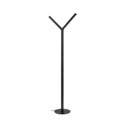 Lucande LED-lattiavalaisin Ilian, musta, metalli, CCT, himmennettävä