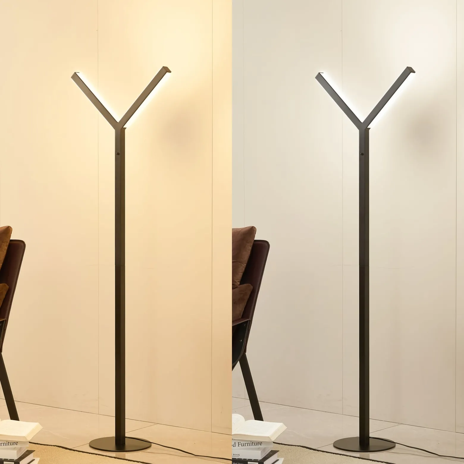 Lucande LED-lattiavalaisin Ilian, musta, metalli, CCT, himmennettävä