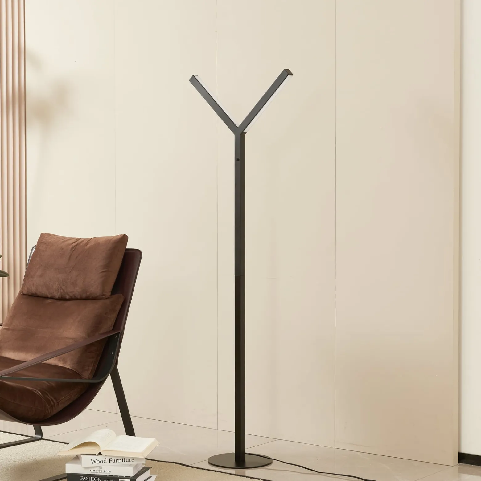 Lucande LED-lattiavalaisin Ilian, musta, metalli, CCT, himmennettävä