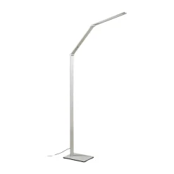 Lucande LED-lattiavalaisin Nicano, harmaa, metalli, CCT, 125cm