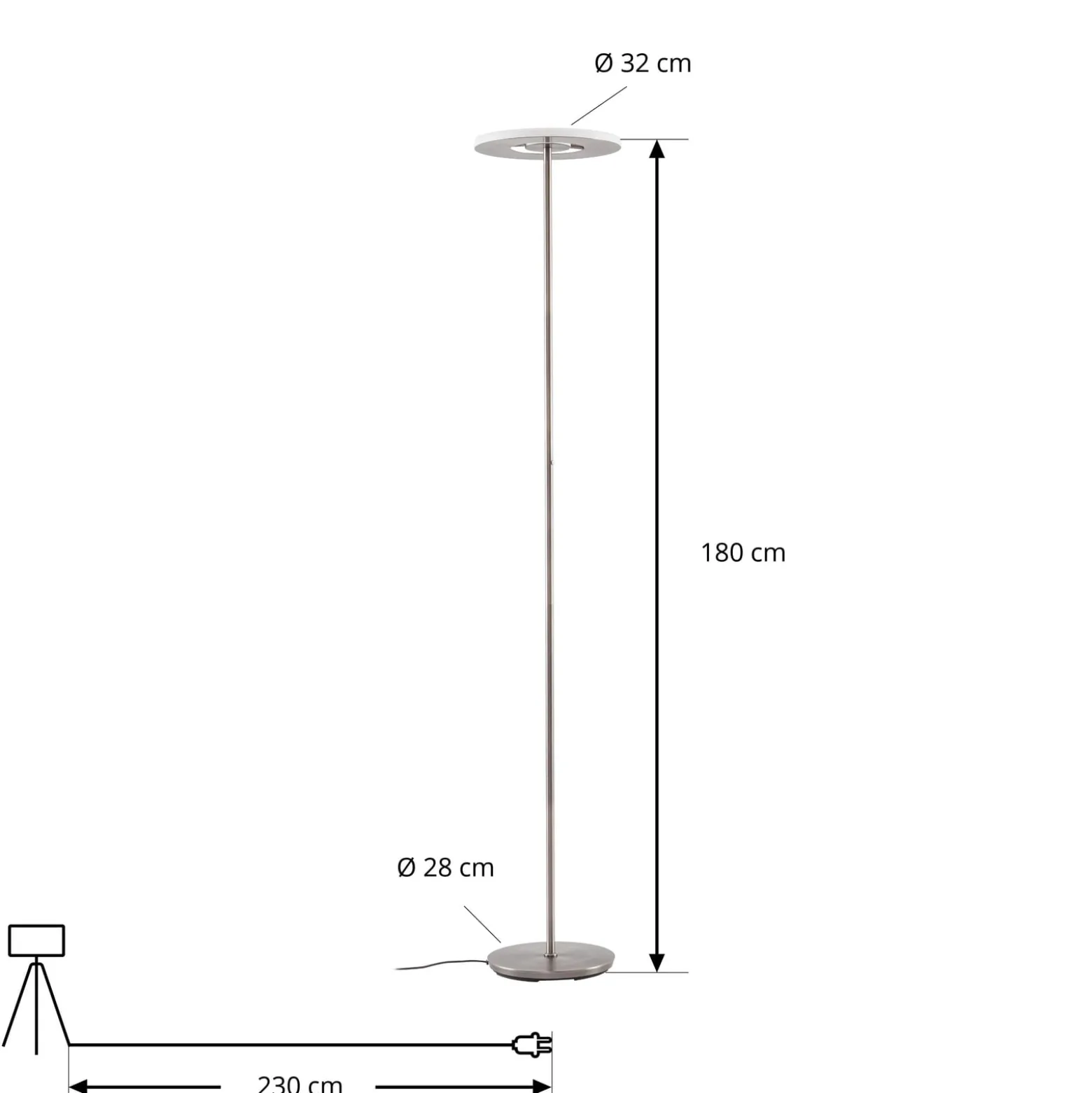 Lucande LED-lattiavalaisin Raymond, titaaninvärinen, CCT, himmennettävä
