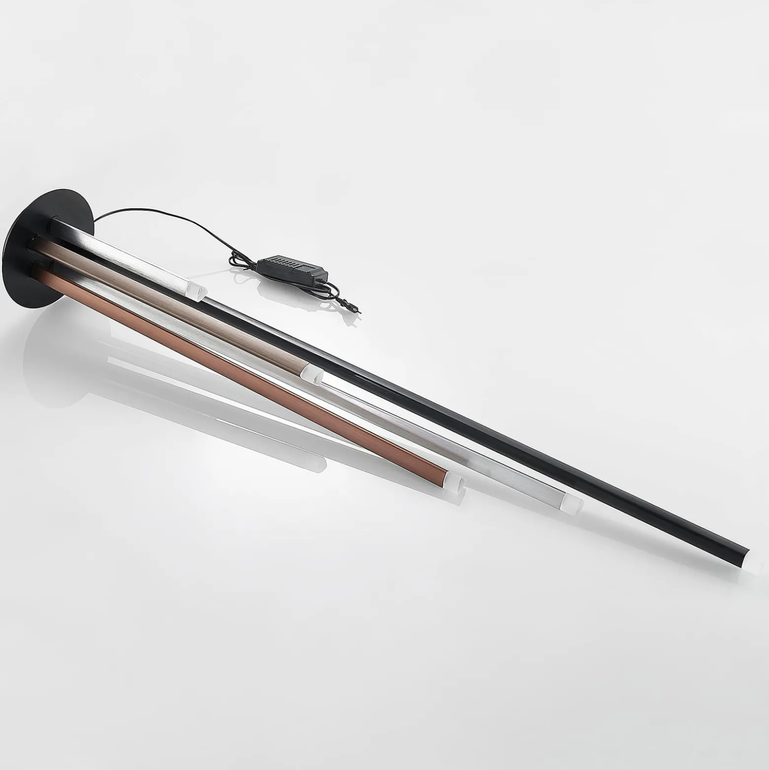 Lucande LED-lattiavalaisin Stoika, 150 cm, 5-lamppuinen, metallia