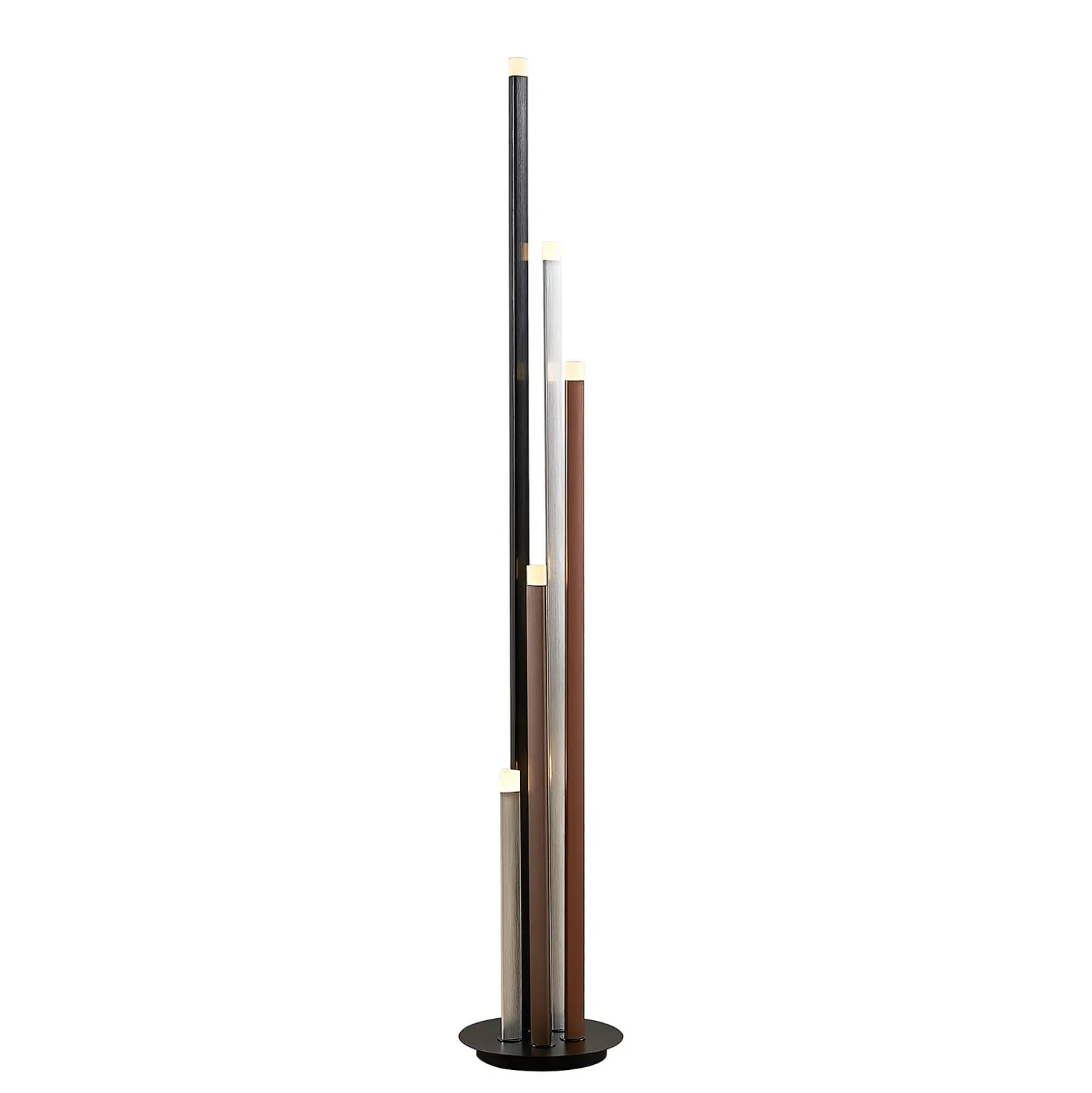 Lucande LED-lattiavalaisin Stoika, 150 cm, 5-lamppuinen, metallia