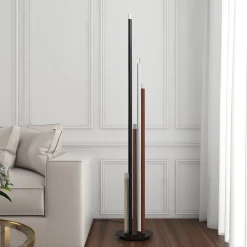 Lucande LED-lattiavalaisin Stoika, 150 cm, 5-lamppuinen, metallia