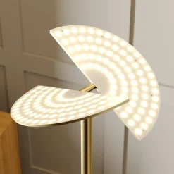 Lucande LED-lattiavalo Anniki, messinki, säädettävä, himmennettävä