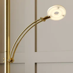 Lucande LED-lattiavalo Anniki, messinki, säädettävä, himmennettävä