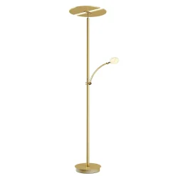 Lucande LED-lattiavalo Anniki, messinki, säädettävä, himmennettävä
