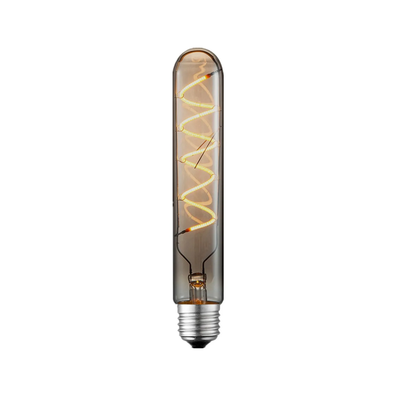 Lucande LED-loisteputki, E27 4 W, halkaisija 3 cm, savu, 1800 K