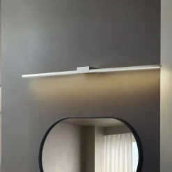 Lucande LED-peililamppu Kivana, kromi, metalli, 120 cm, IP44