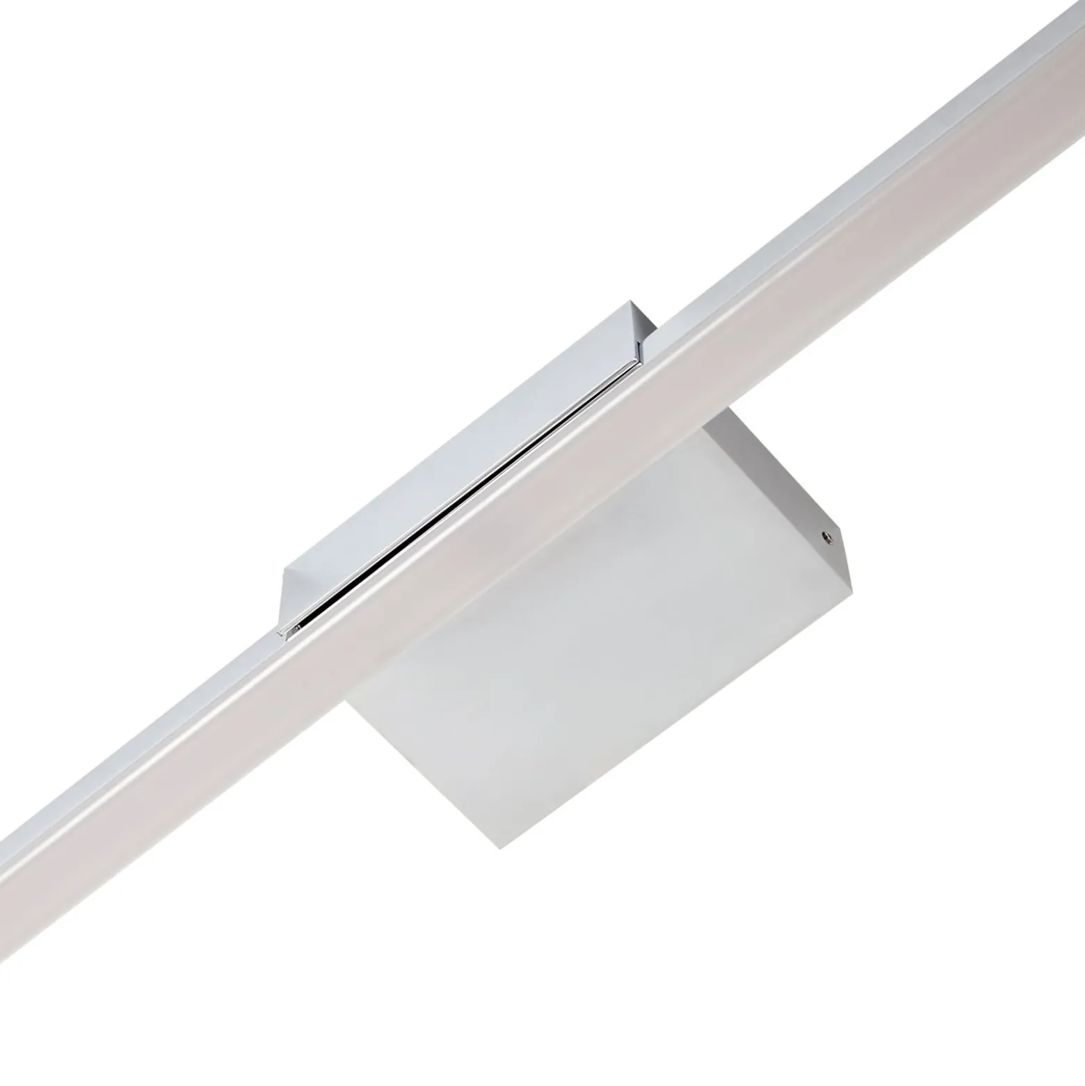 Lucande LED-peililamppu Kivana, kromi, metalli, 120 cm, IP44