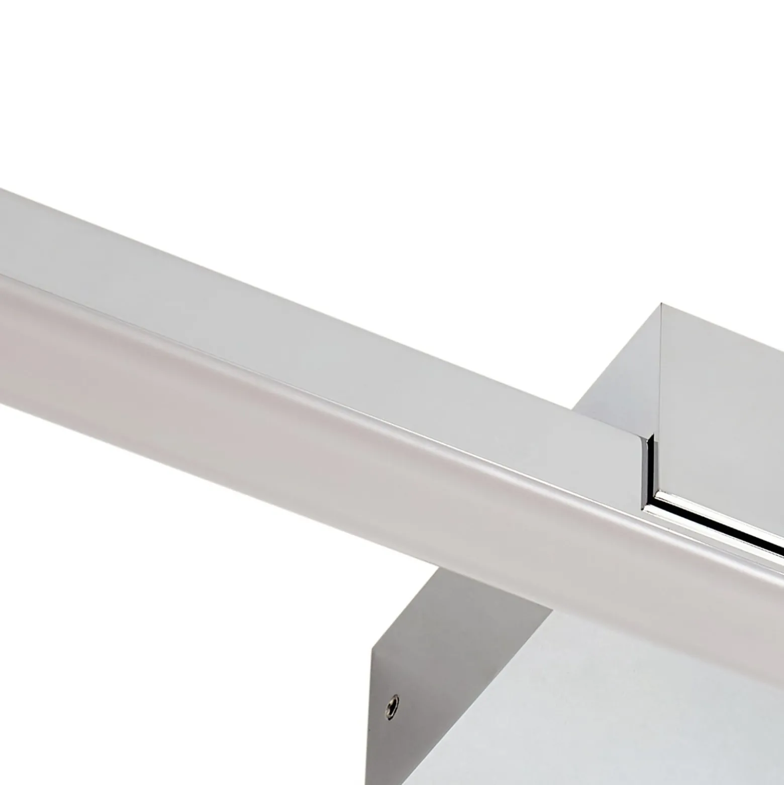 Lucande LED-peililamppu Kivana, kromi, metalli, 120 cm, IP44