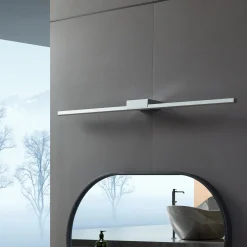 Lucande LED-peilivalaisin Kivana, kromi, metalli, 90 cm, IP44