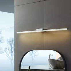 Lucande LED-peilivalaisin Kivana, kromi, metalli, 90 cm, IP44
