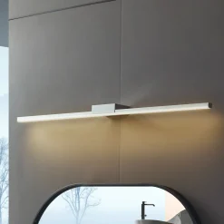 Lucande LED-peilivalaisin Kivana, kromi, metalli, 90 cm, IP44