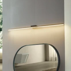 Lucande LED peilivalaisin Kivana, musta, metalli, 120cm IP44