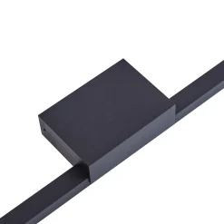 Lucande LED peilivalaisin Kivana, musta, metalli, 120cm IP44