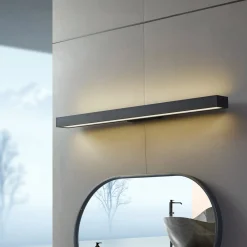 Lucande LED-peilivalaisin Zafira, musta, alumiini, 90 cm, IP44