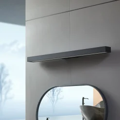 Lucande LED-peilivalaisin Zafira, musta, alumiini, 90 cm, IP44