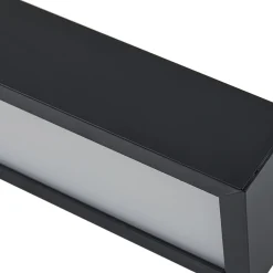 Lucande LED-peilivalaisin Zafira, musta, alumiini, 90 cm, IP44