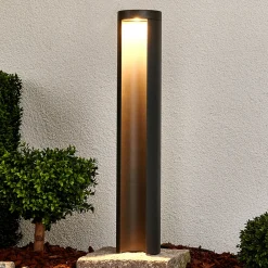 Lucande LED polkuvalaisin Jaron, 65 cm, antrasiitti, IP54