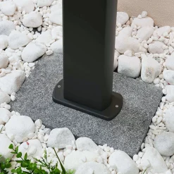 Lucande LED polkuvalaisin Mhairi, kulmikas, antrasiitti, 100 cm