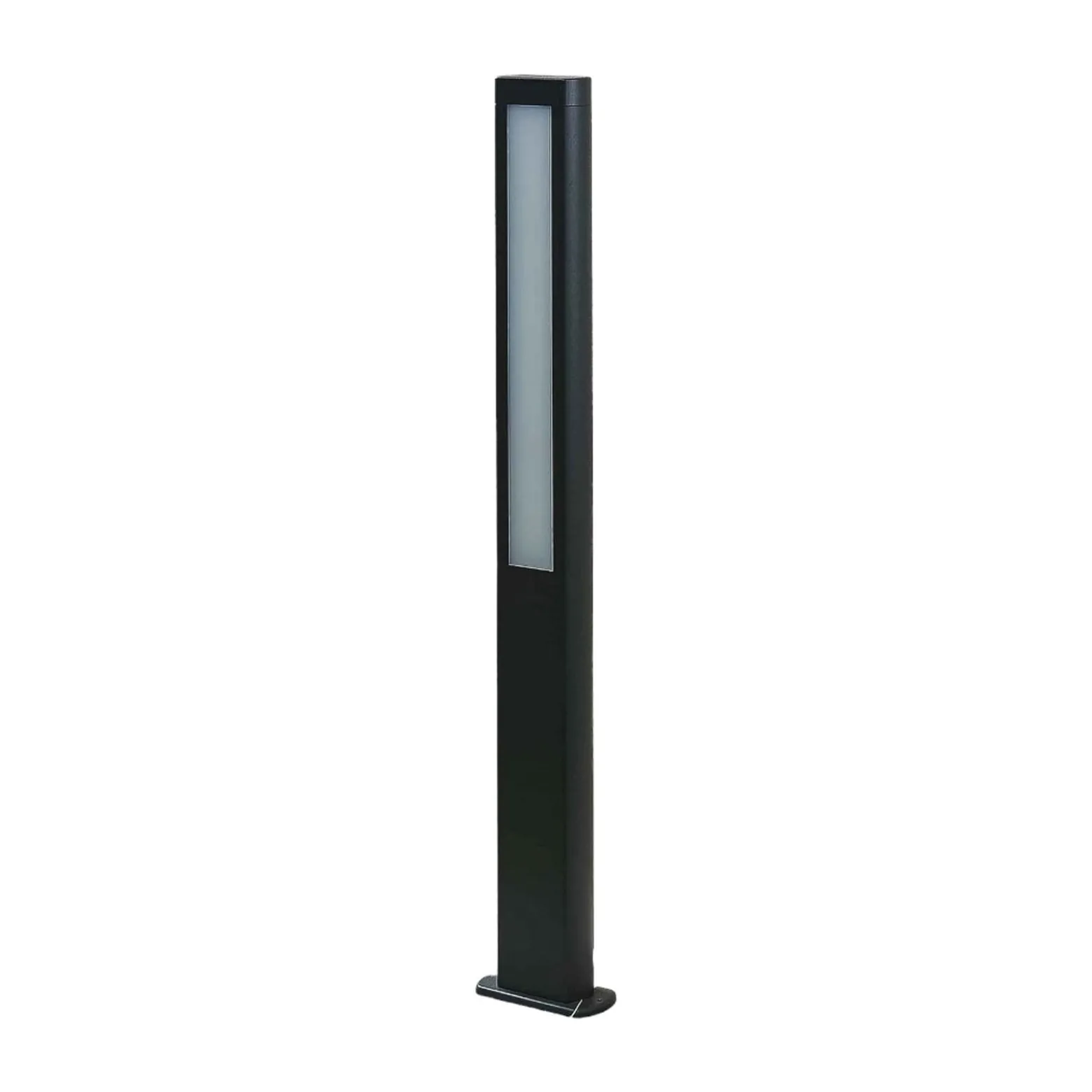 Lucande LED polkuvalaisin Mhairi, kulmikas, antrasiitti, 100 cm