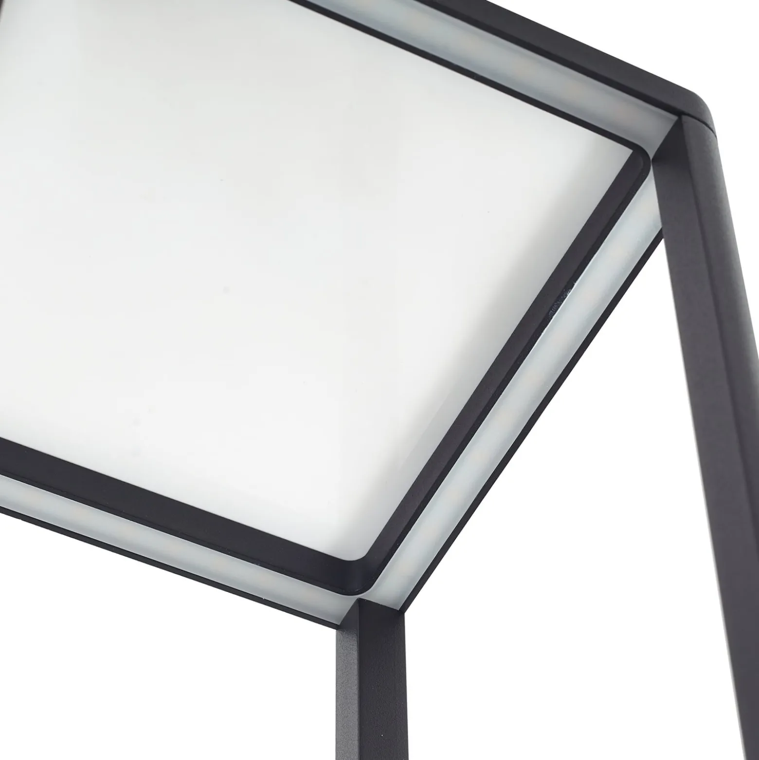 Lucande LED polkuvalo Thorvid, korkeus 120 cm, musta