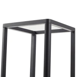 Lucande LED polkuvalo Thorvid, korkeus 120 cm, musta
