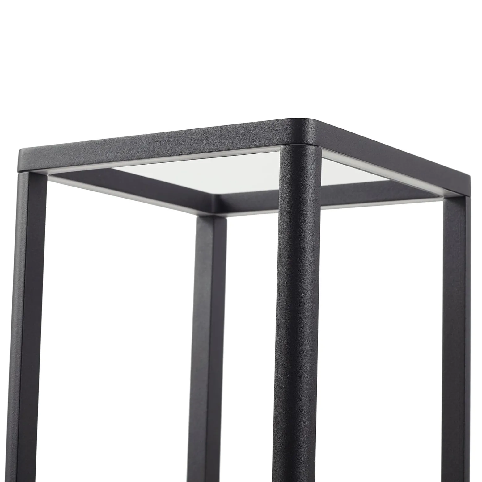 Lucande LED polkuvalo Thorvid, korkeus 120 cm, musta