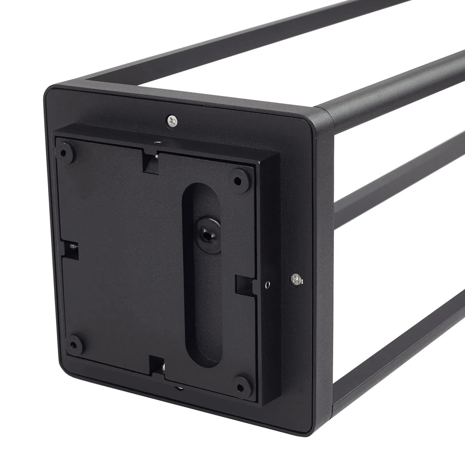 Lucande LED polkuvalo Thorvid, korkeus 120 cm, musta