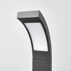 Lucande LED-pollarivalaisin Juvia, 40 cm, antrasiitti, IP54