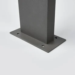 Lucande LED-pollarivalaisin Juvia, 40 cm, antrasiitti, IP54
