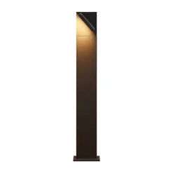 Lucande LED-pollarivalaisin Silvan, 100 cm, antrasiitti, metallia