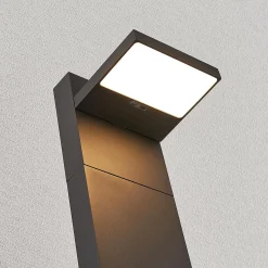 Lucande LED-pollarivalaisin Silvan, 100 cm, antrasiitti, metallia